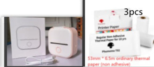 Portable Bluetooth Mini Thermal Printer – Inkless Pocket Printer for Notes, Photos, Labels & Journaling