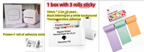 Portable Bluetooth Mini Thermal Printer – Inkless Pocket Printer for Notes, Photos, Labels & Journaling
