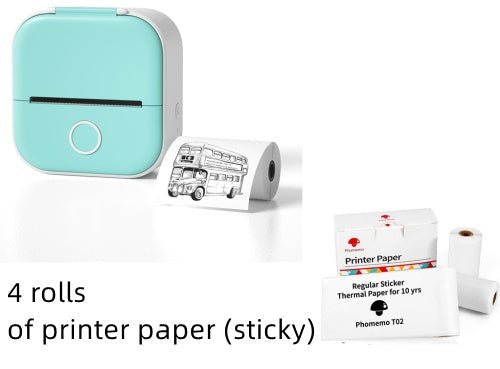 Portable Bluetooth Mini Thermal Printer – Inkless Pocket Printer for Notes, Photos, Labels & Journaling