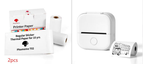 Portable Bluetooth Mini Thermal Printer – Inkless Pocket Printer for Notes, Photos, Labels & Journaling