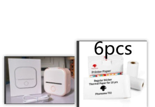Portable Bluetooth Mini Thermal Printer – Inkless Pocket Printer for Notes, Photos, Labels & Journaling