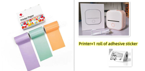 Portable Bluetooth Mini Thermal Printer – Inkless Pocket Printer for Notes, Photos, Labels & Journaling
