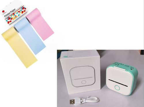 Portable Bluetooth Mini Thermal Printer – Inkless Pocket Printer for Notes, Photos, Labels & Journaling