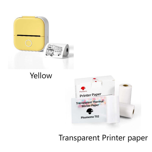 Portable Bluetooth Mini Thermal Printer – Inkless Pocket Printer for Notes, Photos, Labels & Journaling