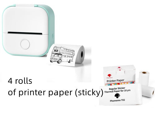 Portable Bluetooth Mini Thermal Printer – Inkless Pocket Printer for Notes, Photos, Labels & Journaling