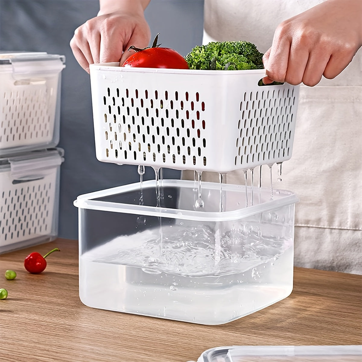 9Pcs Bpa-Free Plastic Food Storage Containers Set