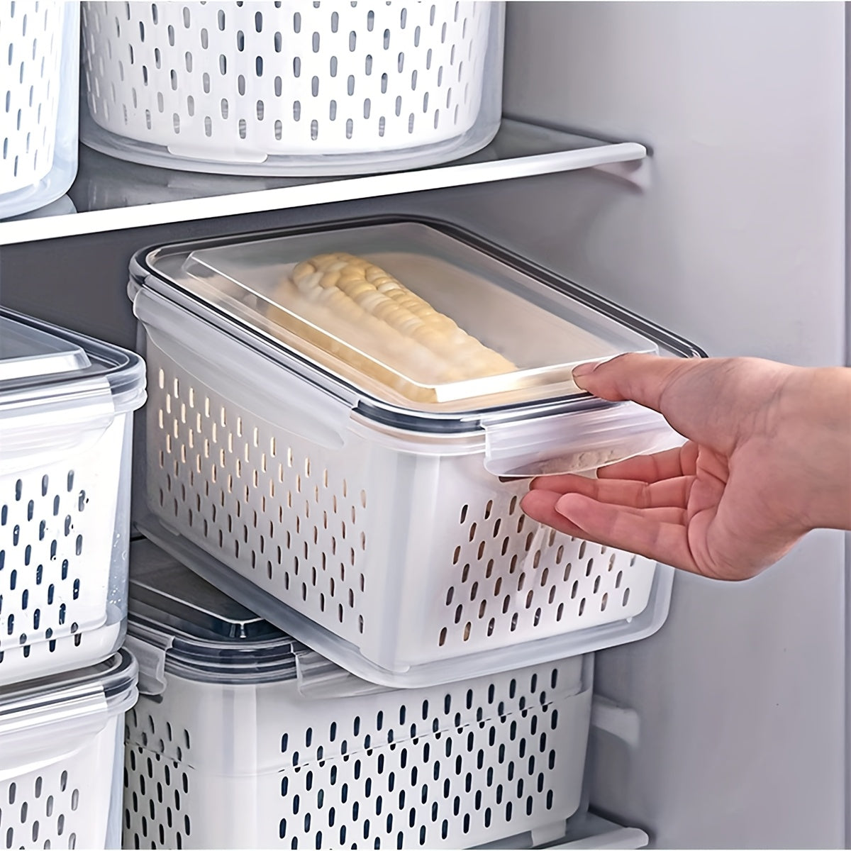 9Pcs Bpa-Free Plastic Food Storage Containers Set
