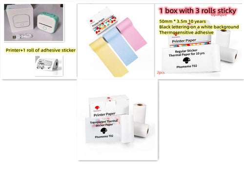 Portable Bluetooth Mini Thermal Printer – Inkless Pocket Printer for Notes, Photos, Labels & Journaling