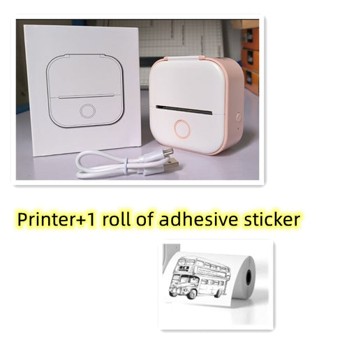 Portable Bluetooth Mini Thermal Printer – Inkless Pocket Printer for Notes, Photos, Labels & Journaling