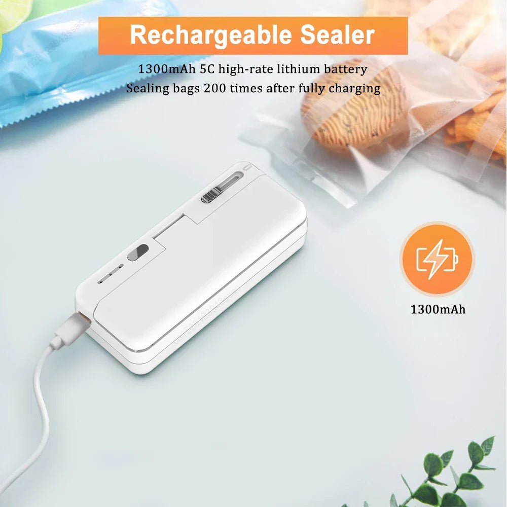Rechargeable Mini Bag Sealer – Keep Food Fresh Longer