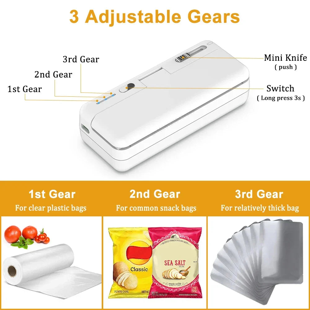 Rechargeable Mini Bag Sealer – Keep Food Fresh Longer
