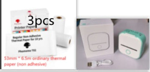 Portable Bluetooth Mini Thermal Printer – Inkless Pocket Printer for Notes, Photos, Labels & Journaling