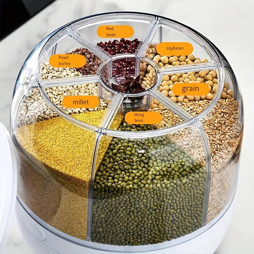 360° Rotating Rice & Grain Storage Dispenser