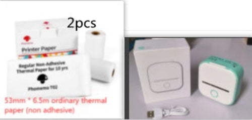 Portable Bluetooth Mini Thermal Printer – Inkless Pocket Printer for Notes, Photos, Labels & Journaling