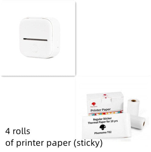 Portable Bluetooth Mini Thermal Printer – Inkless Pocket Printer for Notes, Photos, Labels & Journaling