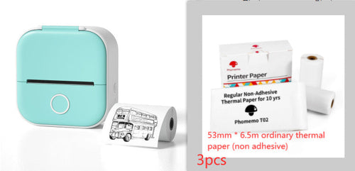 Portable Bluetooth Mini Thermal Printer – Inkless Pocket Printer for Notes, Photos, Labels & Journaling